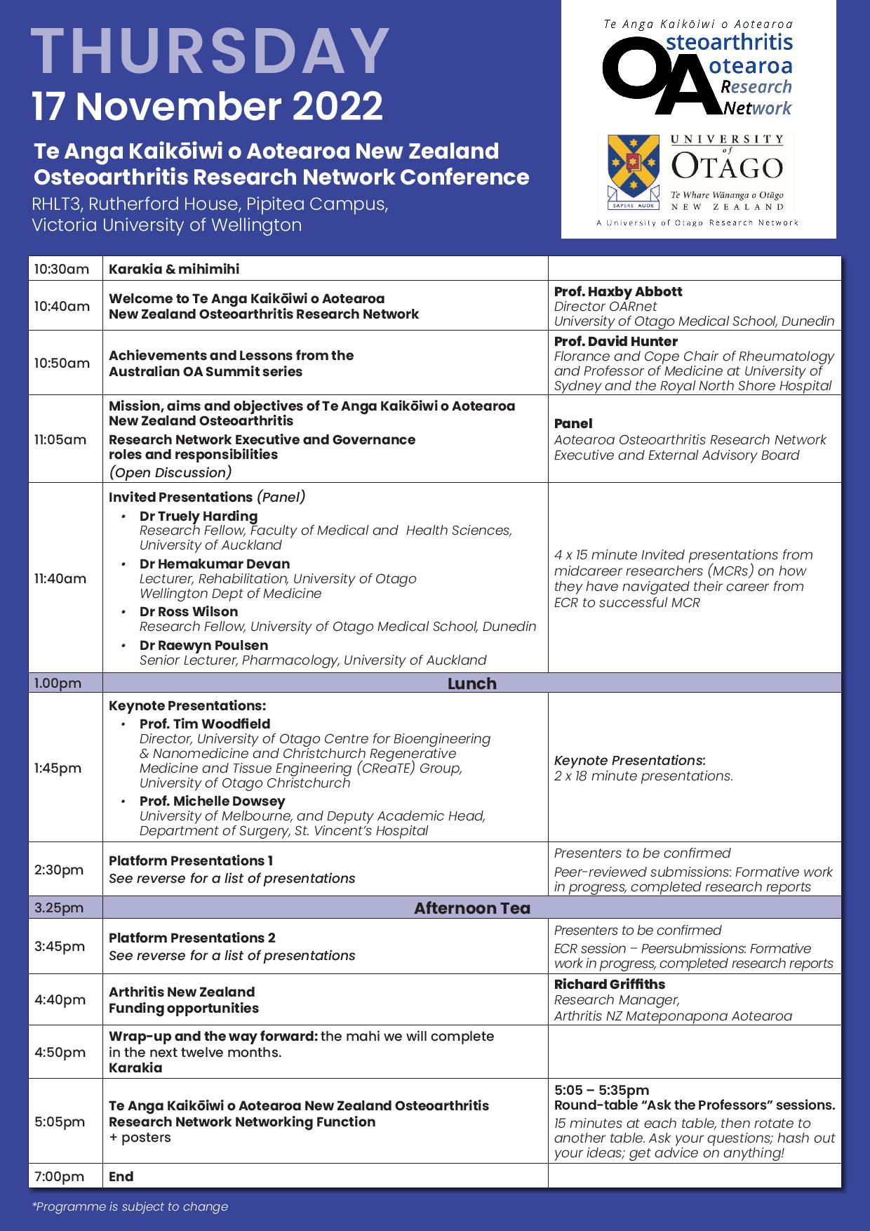 OAR-Network-Conference-Programme